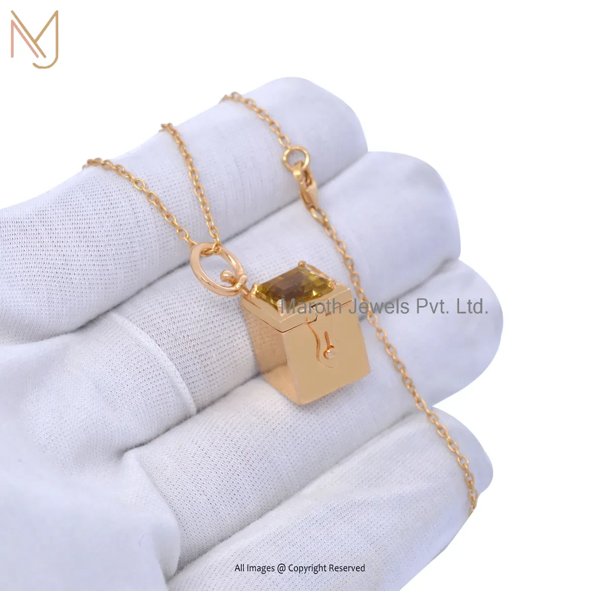 925 Silver Ntaural Silver Plated Cubic Zircon Magic Box Charms Pendant Jewelry Manufacturer