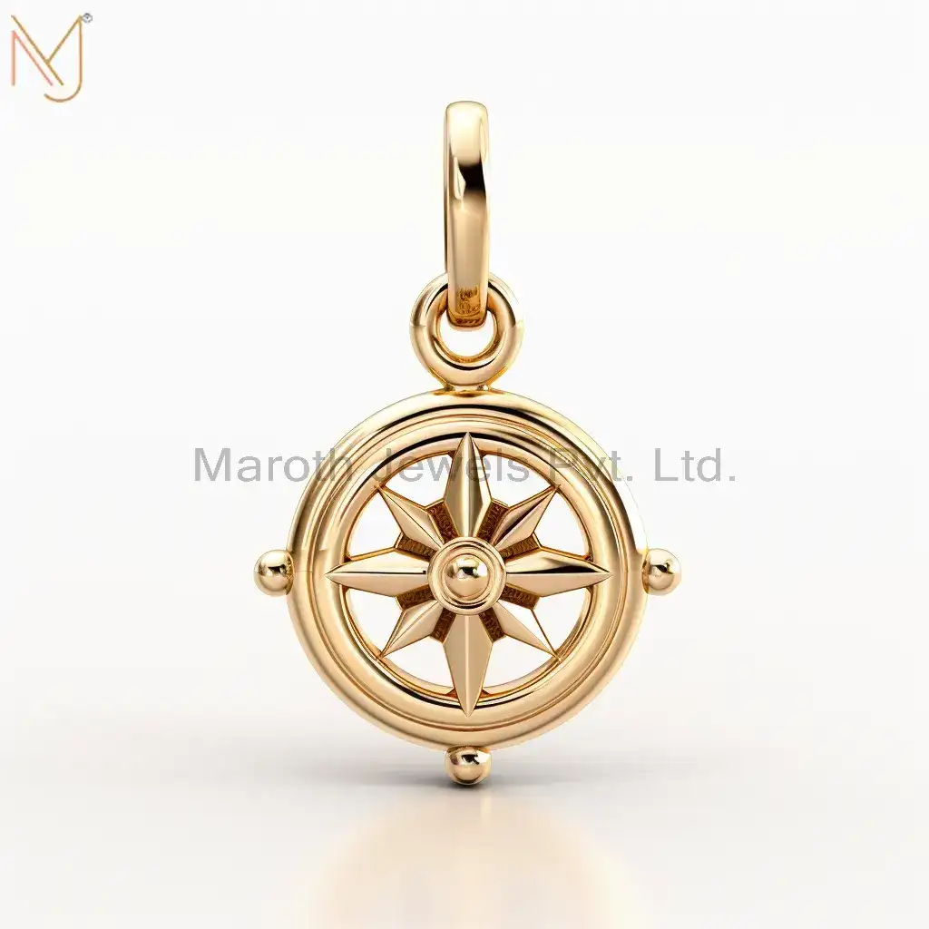 Wholesale 925 Sterling Silver Yellow Gold Charm Plated Pendant