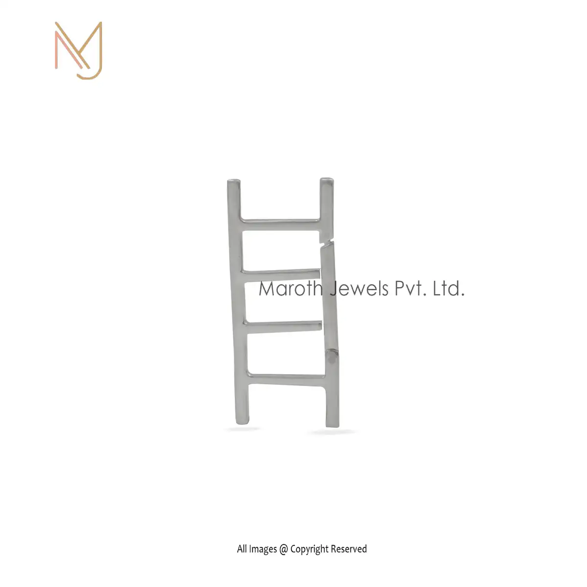 Private Label 925 Sterling Silver Stair Connector Charm Holder