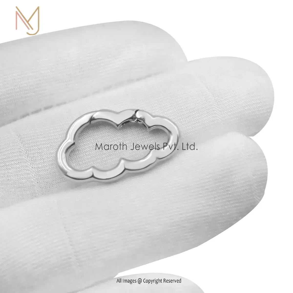 925 Silver Yellow Gold Cloud Enhancer Charm Lock Manufacturer