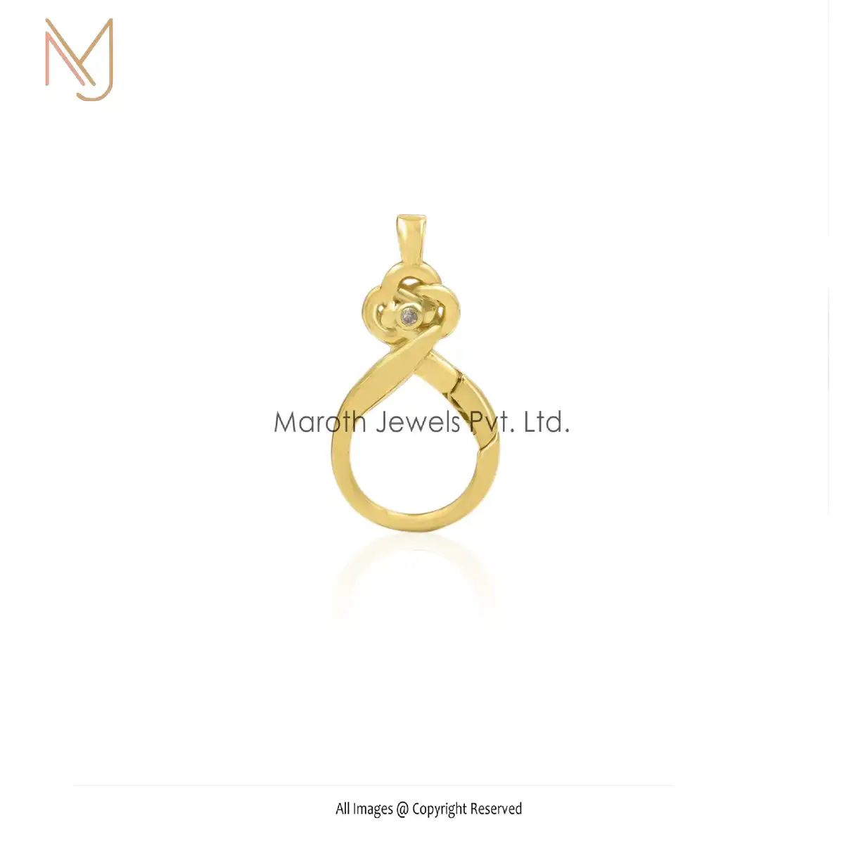 925 Silver Diamond Enhancer Charm Holder Jewelry Manufacturer