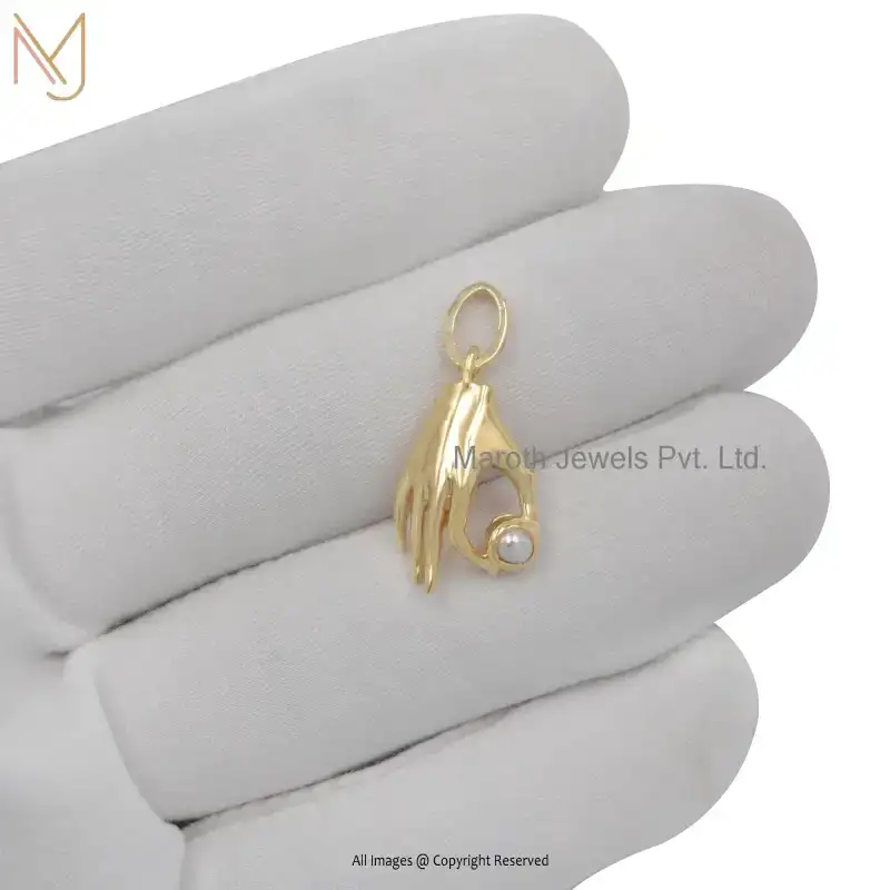 14K Yellow Gold Figa Charm Pendant Custom Jewelry