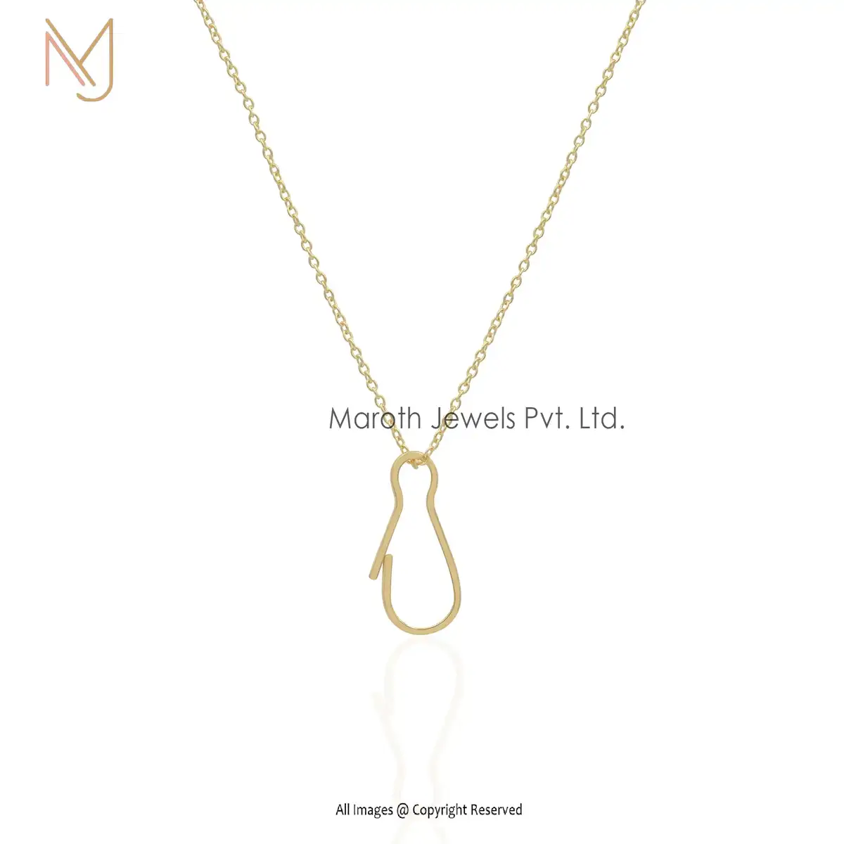 Private Label 925 Silver Yellow Gold Plated Double Chain Enhancer