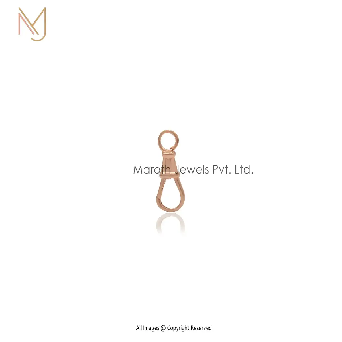 925 Silver Yellow Gold Plated Lock For Handmade Jewelry Manufacturer